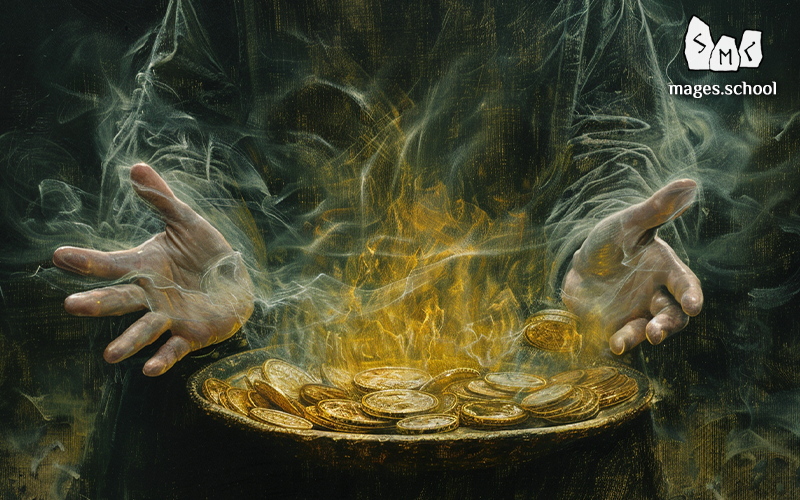 Money. Meaning of money for a mage. In the human world money is the equivalent of power. In the magical world it's a tool for interaction.