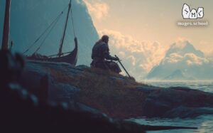 The Norse Tradition (Rune department in the Menshikova School). About the Norse Tradition. The system of myths, sagas, songs and tales about gods and heroes. Runes at the Menshikova School. God Odin and runes.