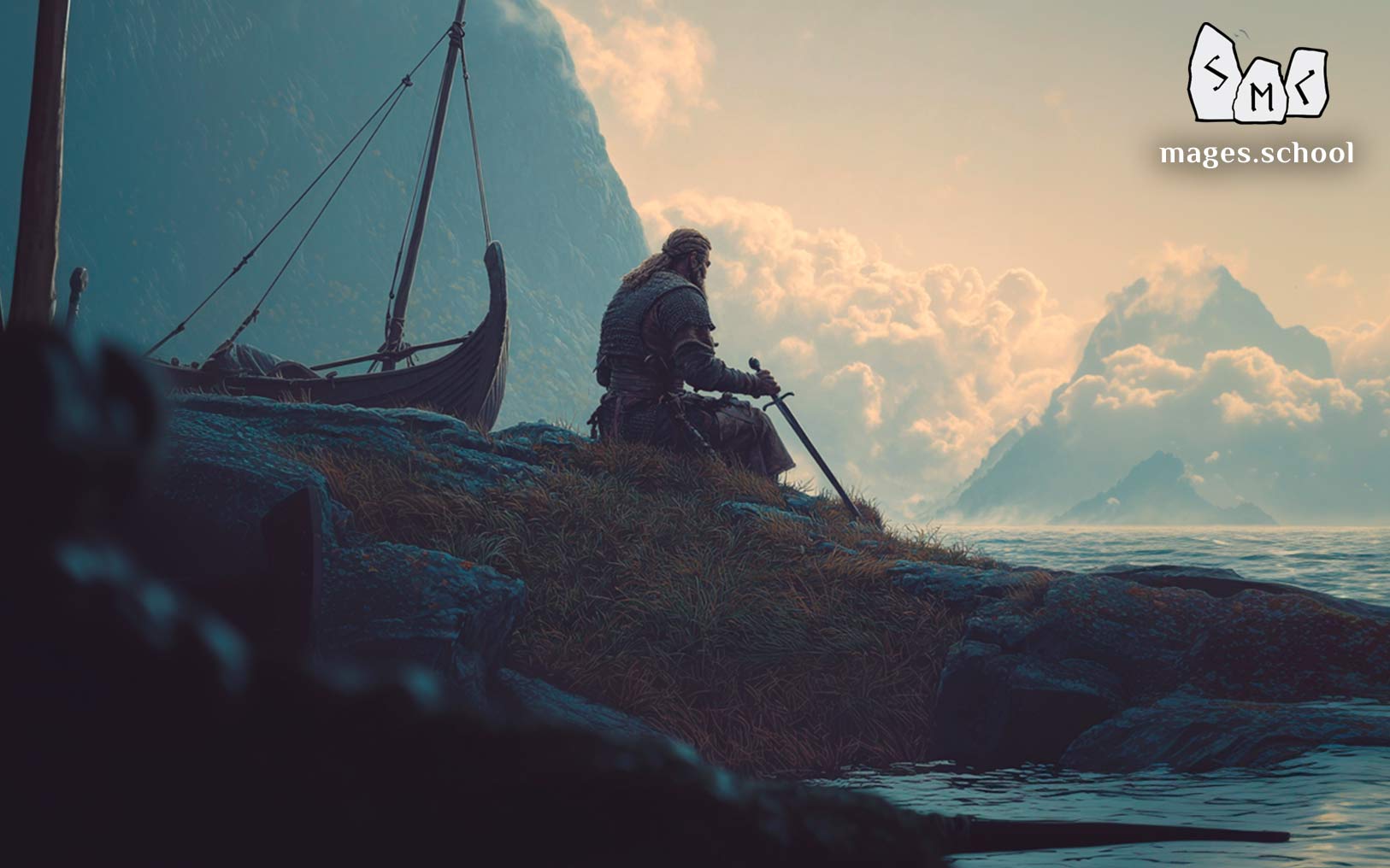 The Norse Tradition (Rune department in the Menshikova School). About the Norse Tradition. The system of myths, sagas, songs and tales about gods and heroes. Runes at the Menshikova School. God Odin and runes.